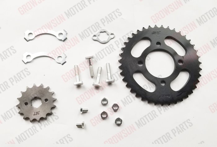 HJ125-7 SPROCKET KIT WITH ACCESSORIES